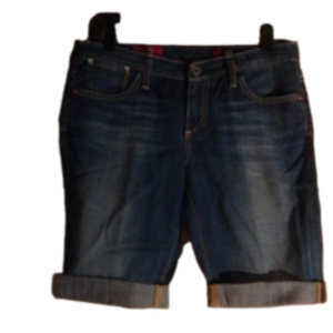 Ag( Adriano Goldschmtied) " the kiss" cut off shorts . Longer style. Size 28R.